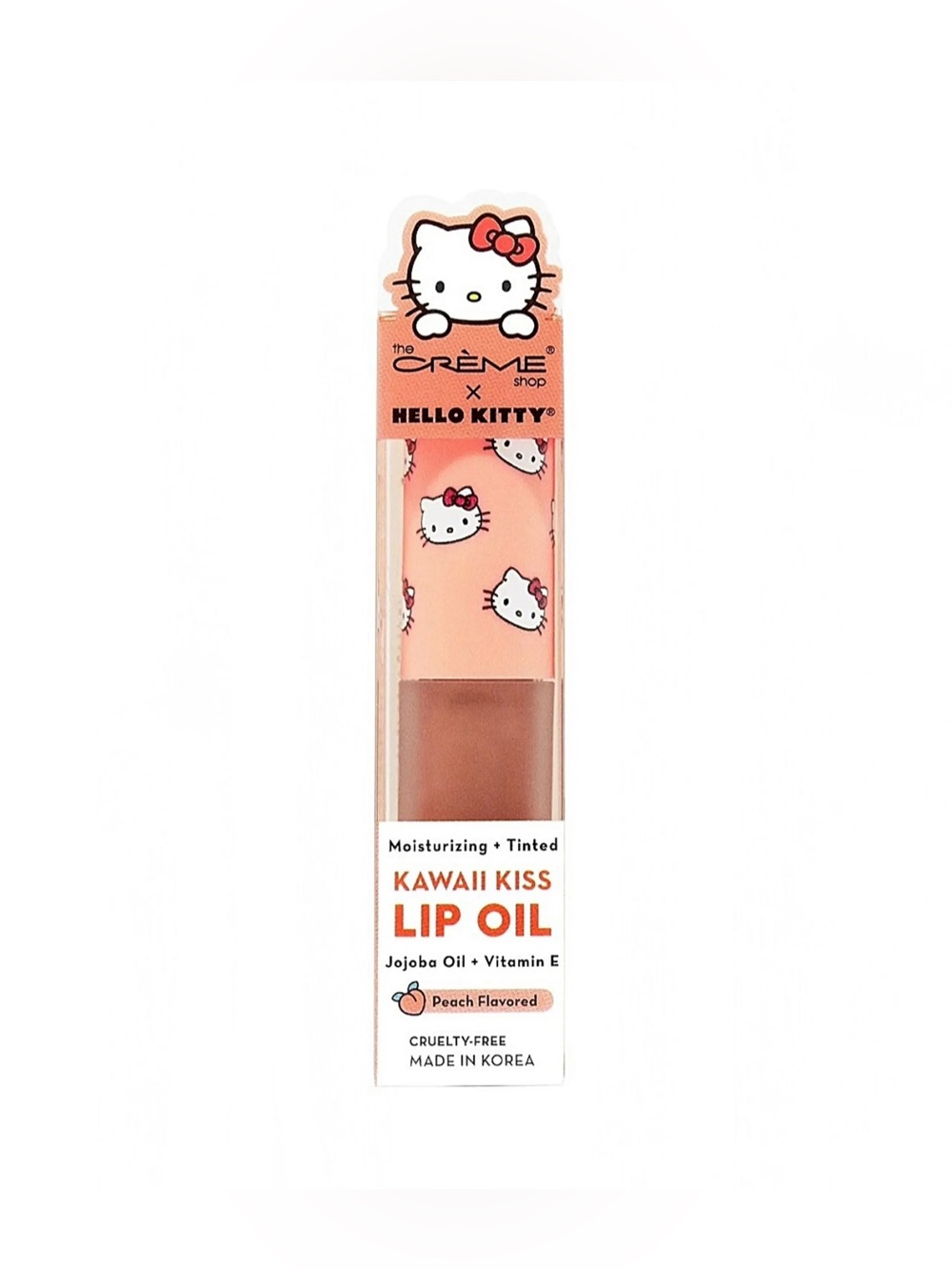 NWT The Crème Shop x Hello Kitty Kawaii Kiss Lip Oil in “Peach”